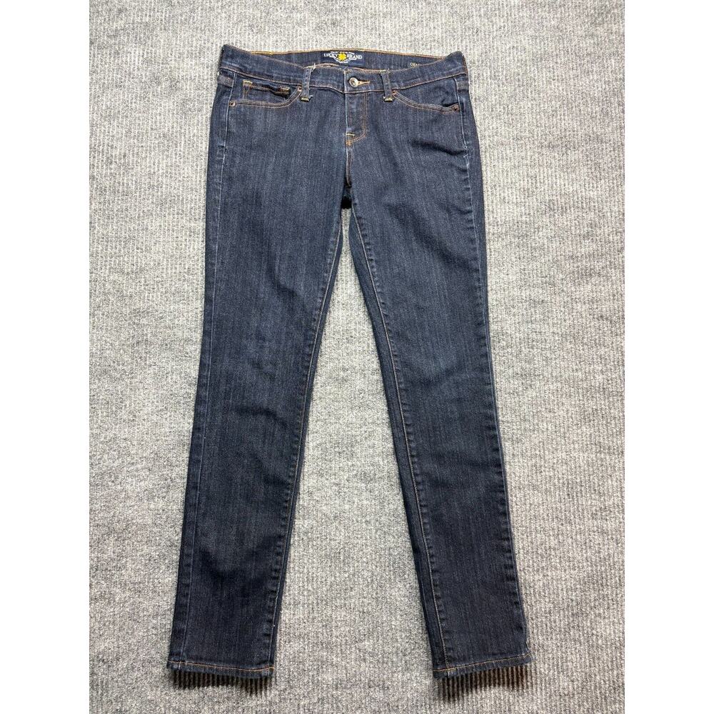 Lucky Brand Jeans Women's 8/29 Regular Blue Charlie Skinny Stretch Denim Preppy